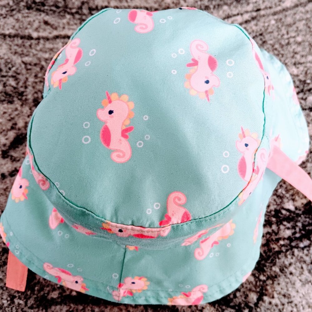 Cute Reversible Baby Sun Hat - UPF 50+
